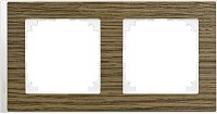 Рамка универсальная Schneider Electric Merten M-Pure Decor 2-м. дуб/бриллиантовый белый 